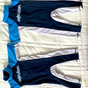2 quicksilver one piece rash guards. Quicksilver size 2. 18-24 month.